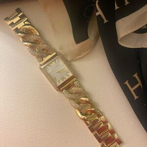 Kendall & Kylie Gold and Silver chunky Bracelet Watch